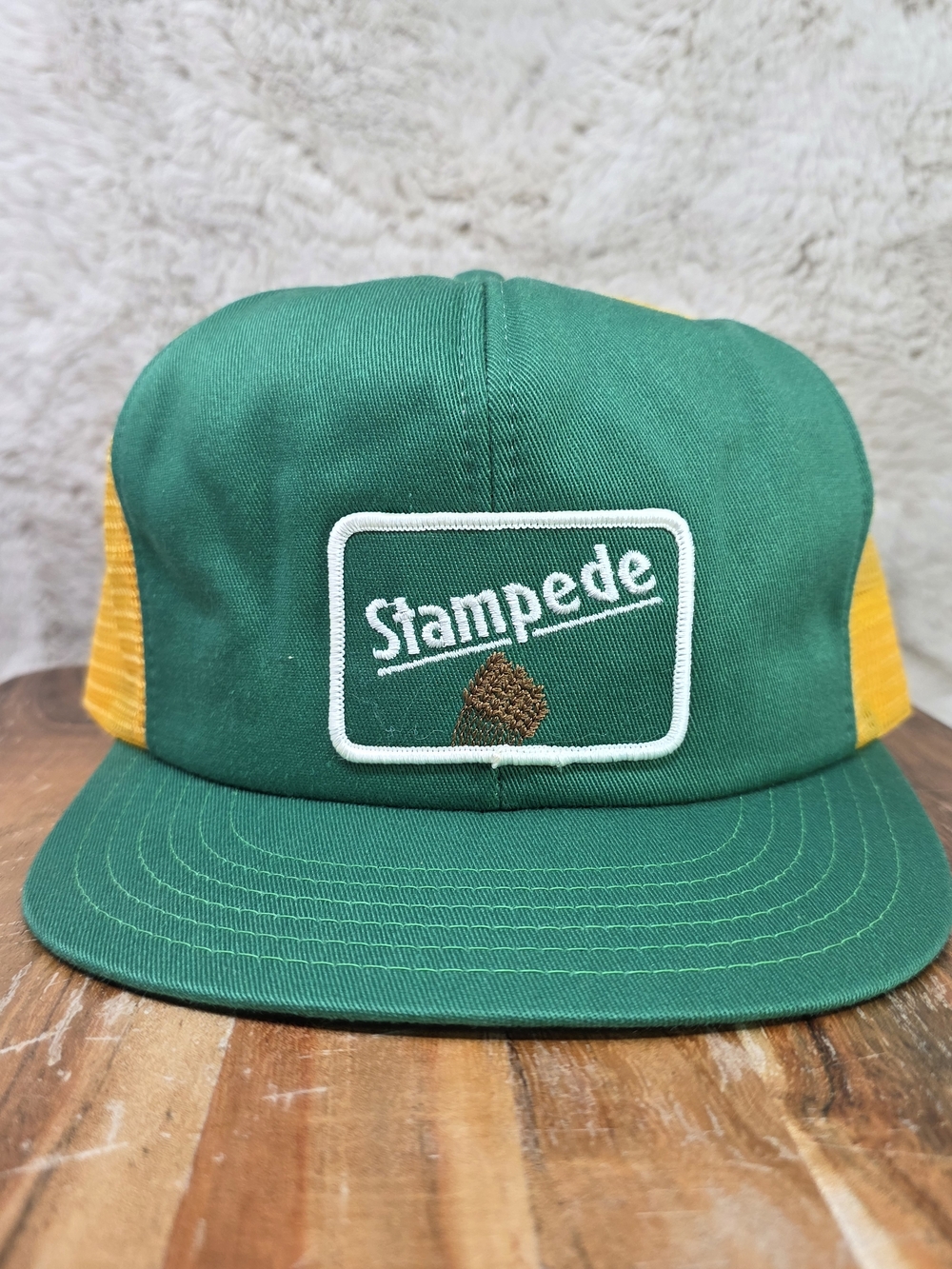 Stampede Green and Yellow Truckers Hat